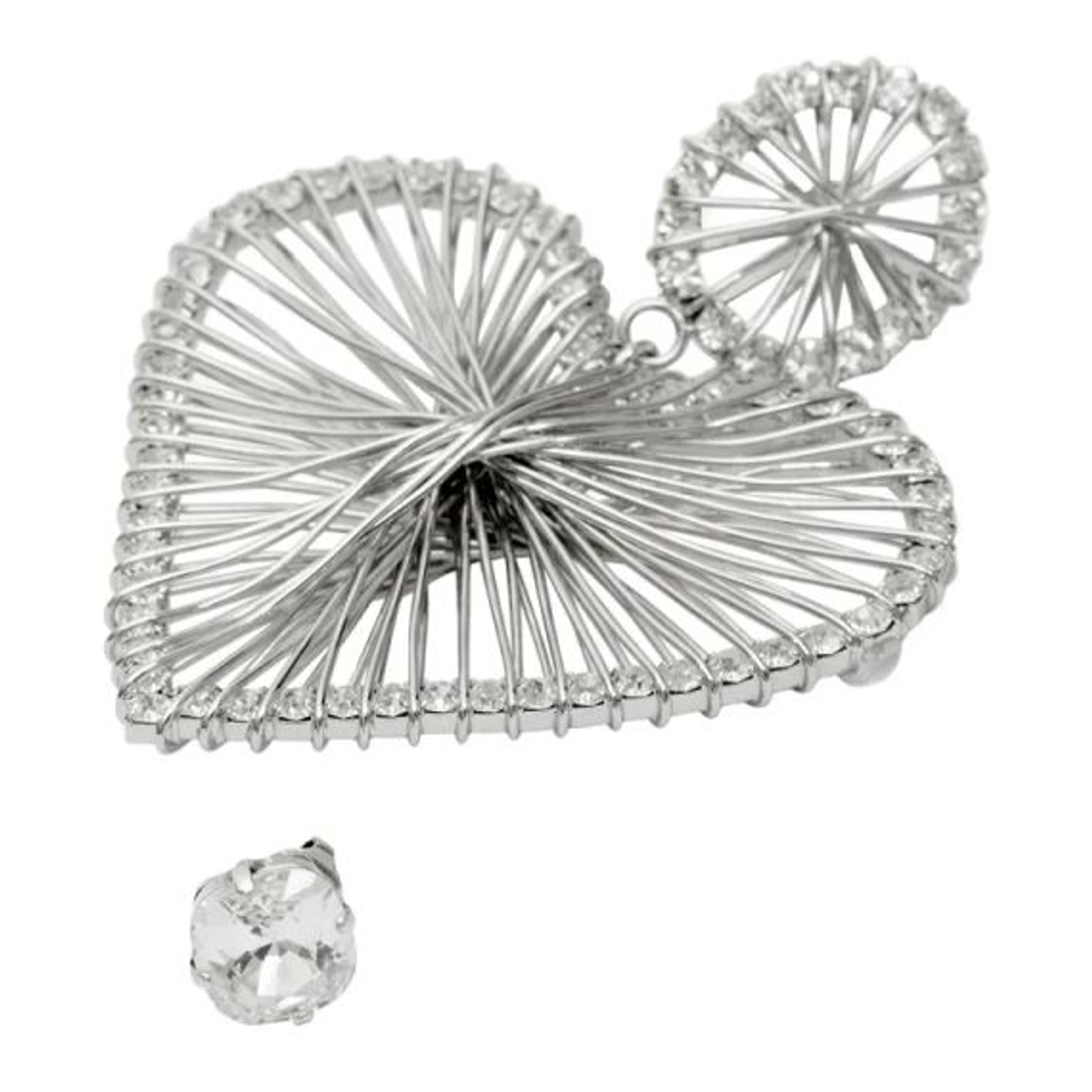 'Heart-Shaped Crystal' Ohrringe für Damen