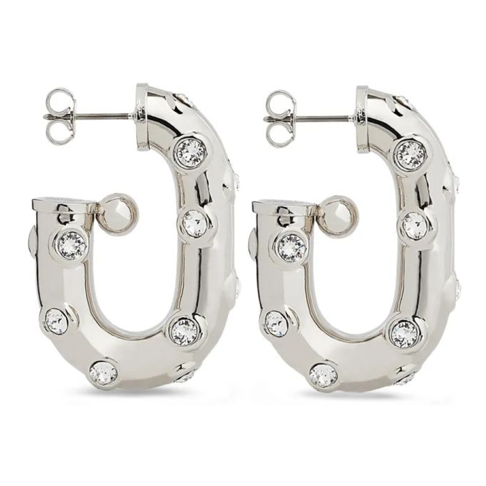 'Xl Link Rhinestones-Embellished' Ohrringe für Damen