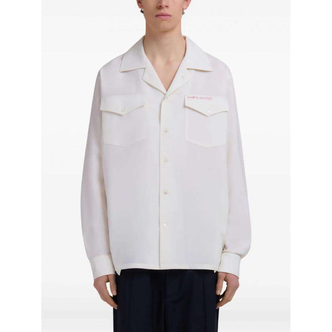 Chemise 'Patch Pockets Button-Up' pour Hommes