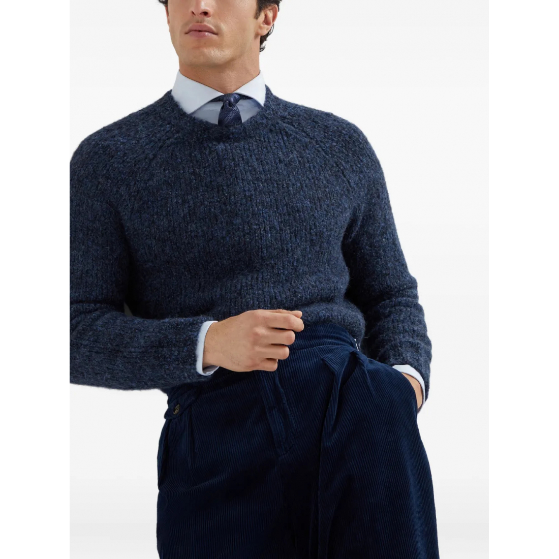 'Ribbed' Pullover für Herren