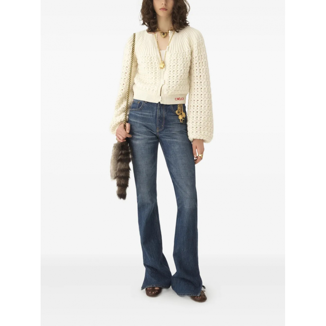 Cardigan 'Balloon-Sleeve' pour Femmes