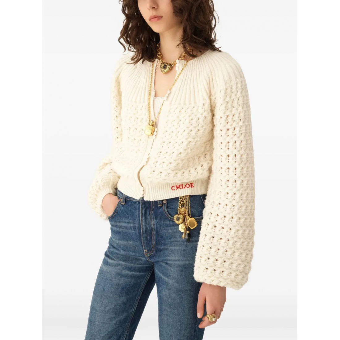 Cardigan 'Balloon-Sleeve' pour Femmes