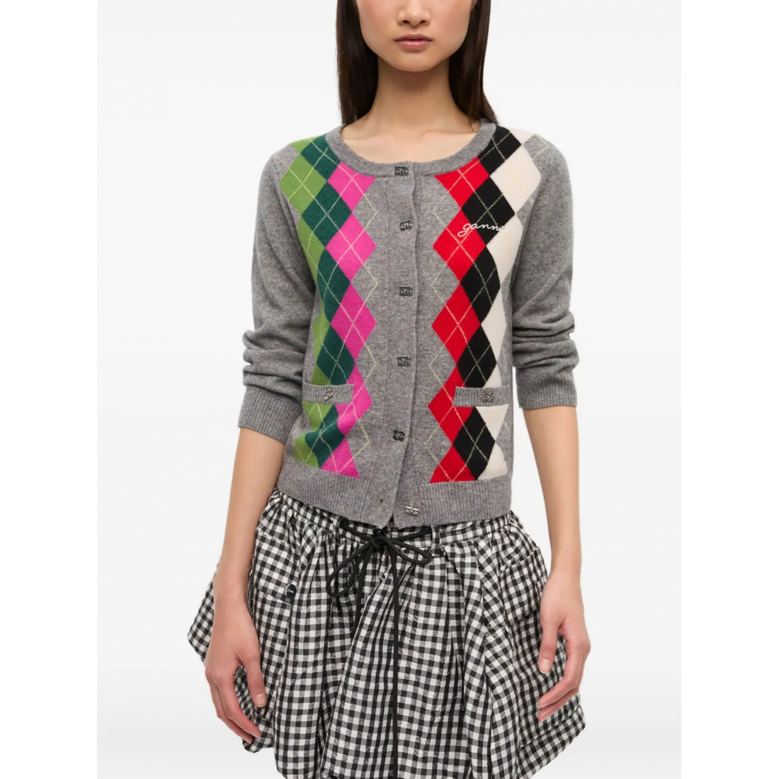 Cardigan 'Check' pour Femmes