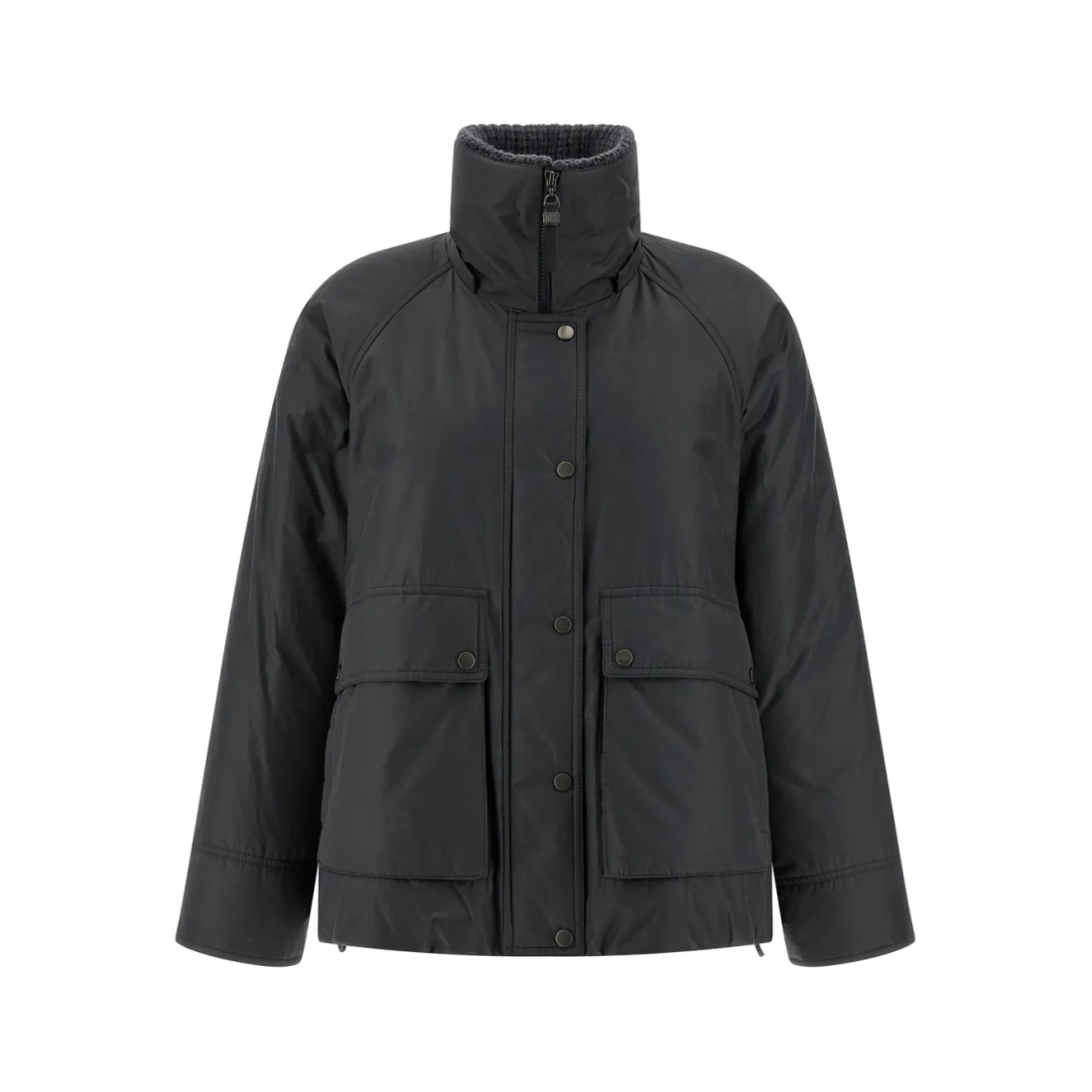 Women's 'Shiny Zipper Pull' Down Jacket