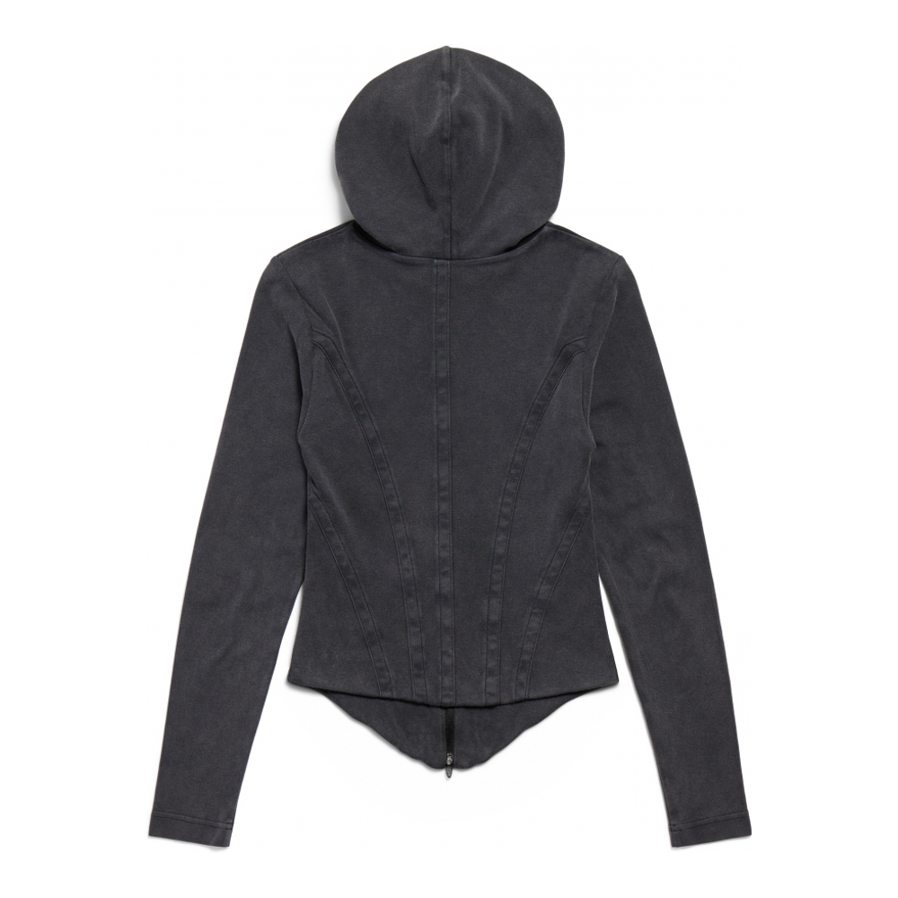 Women's 'Corseted Zip-Up' Hoodie
