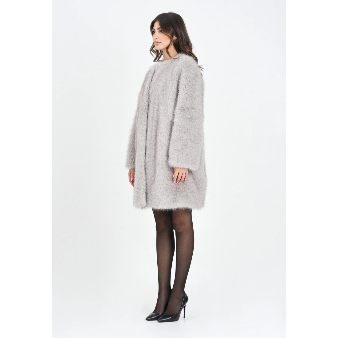 'Eros Crewneck Long-Sleeved' Mantel für Damen