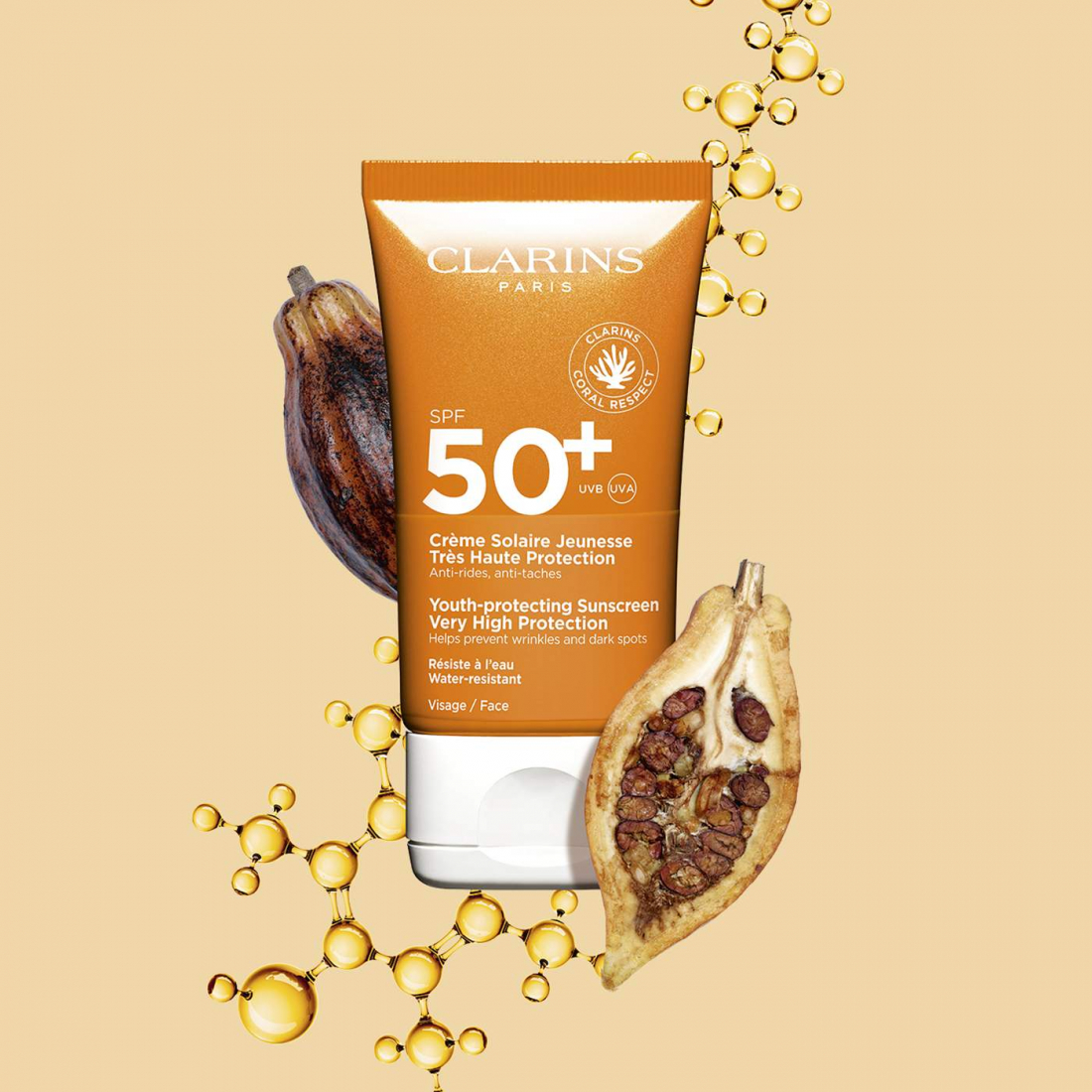 'Solaire Jeunesse Très Haute Protection SPF 50+' Sonnenschutz für das Gesicht - 50 ml