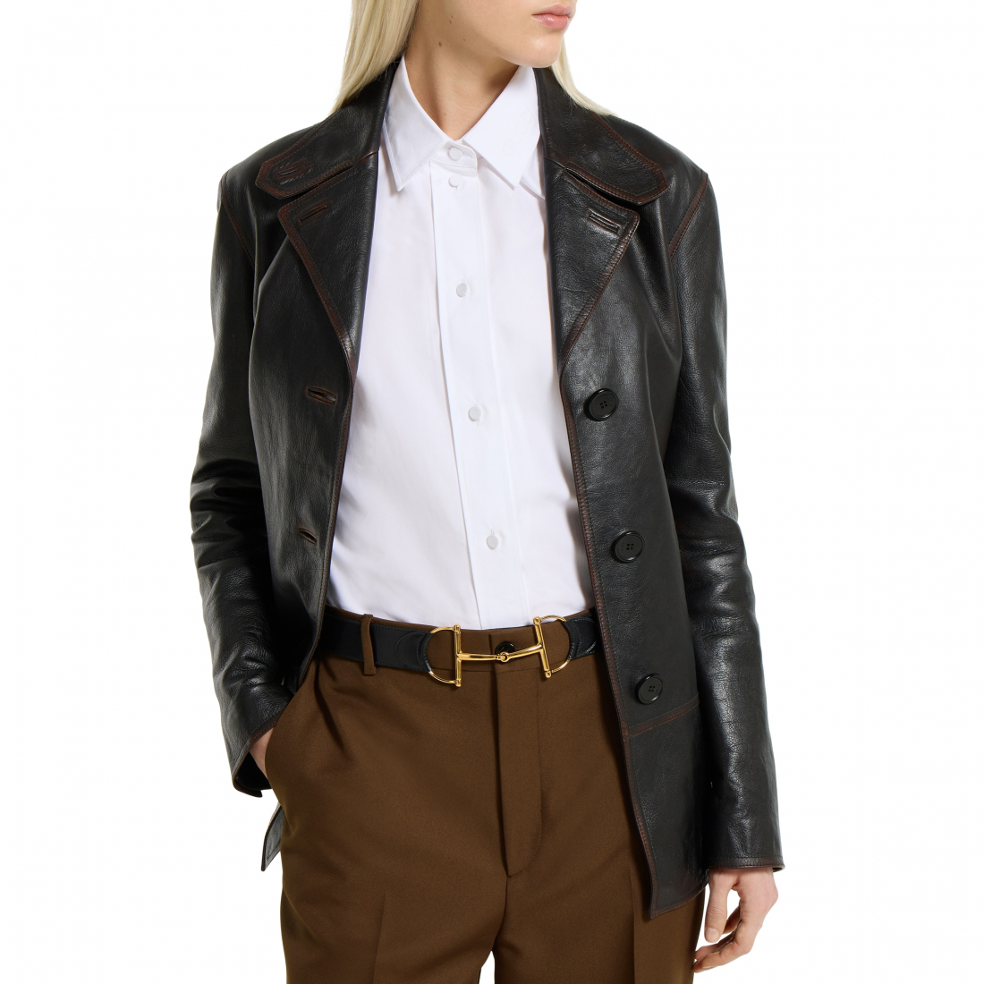 Women's 'Oversized Horsebit' Belt