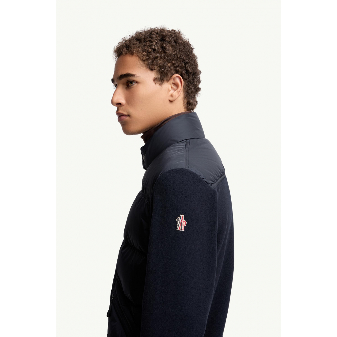 'Padded Zip-Up' Strickjacke für Herren