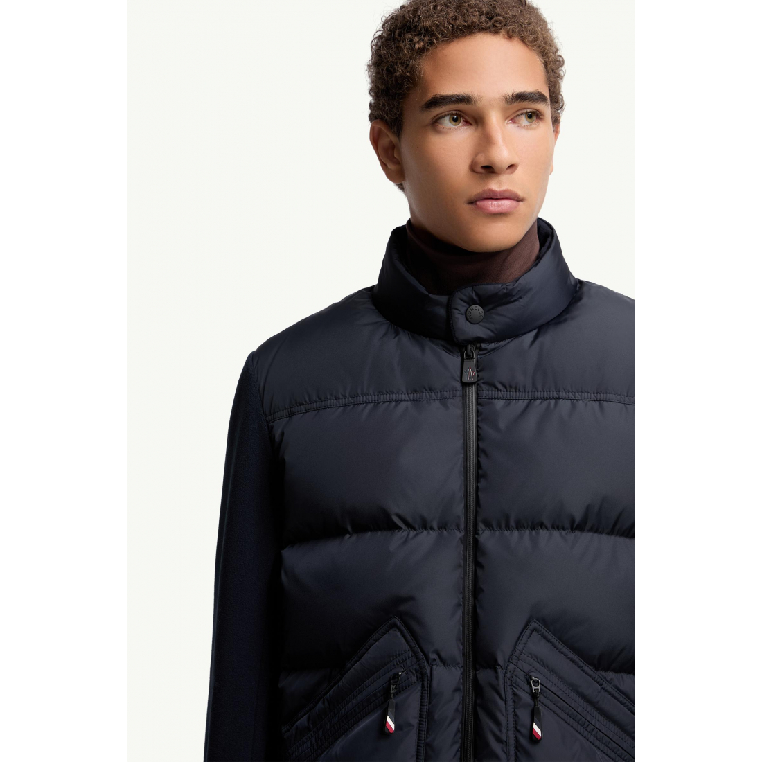 'Padded Zip-Up' Strickjacke für Herren