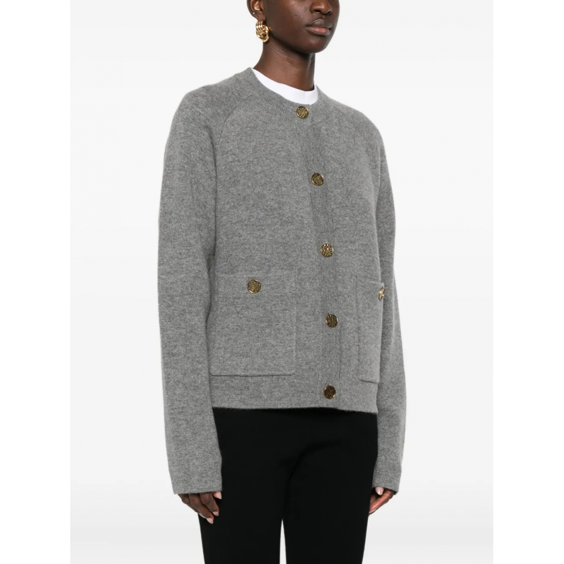 Women's 'Buttoned Patch-Pocket' Cardigan