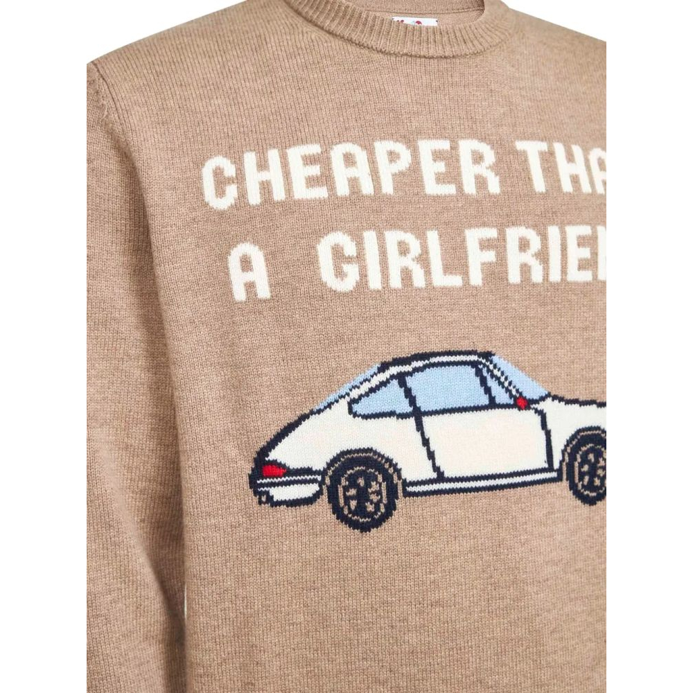 Pull 'Car-Motif Crew-Neck' pour Hommes