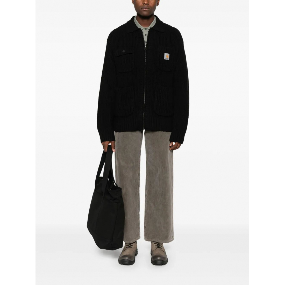 Cardigan 'Logo-Patch' pour Hommes