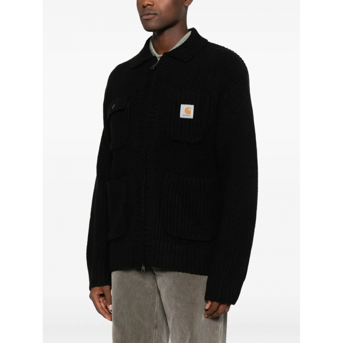 Cardigan 'Logo-Patch' pour Hommes