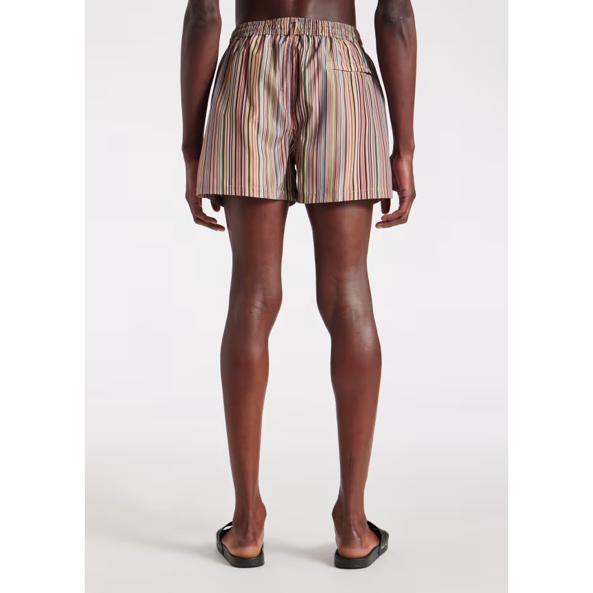 'Signature Stripe-Print' Badeshorts für Herren