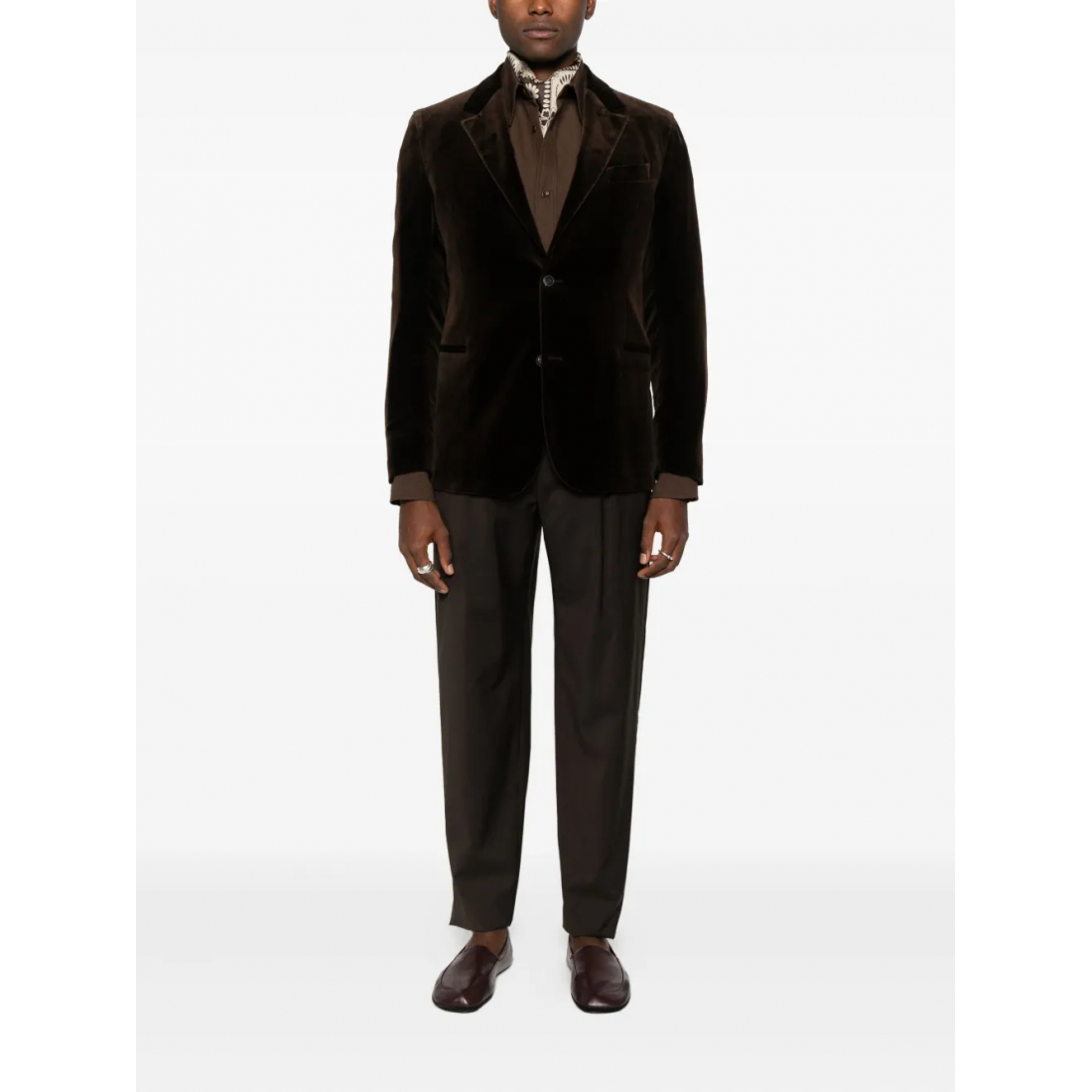 'Velvet Single-Breasted' Klassischer Blazer für Herren