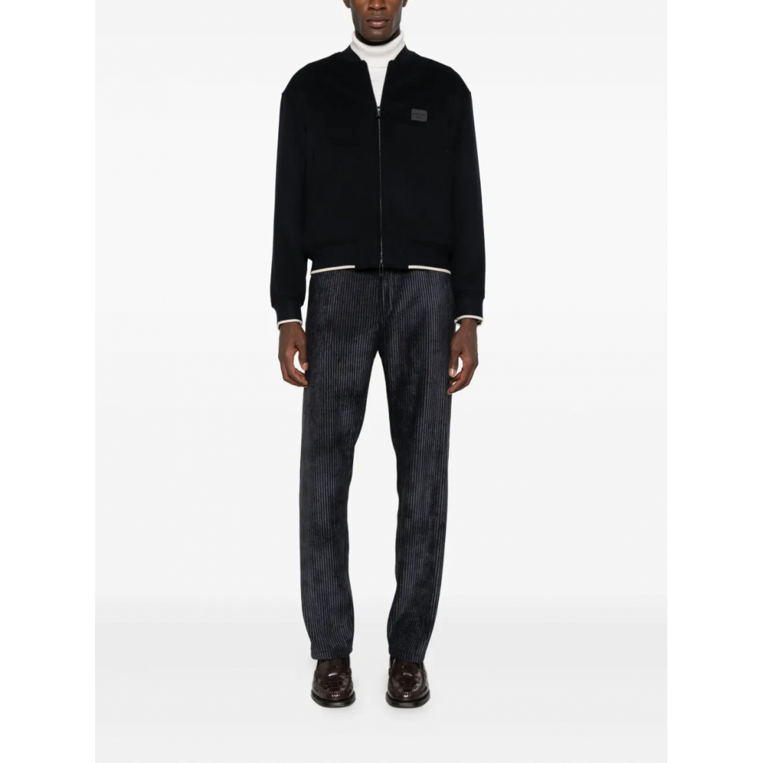 Men's 'Logo-Patch' Bomber Jacket