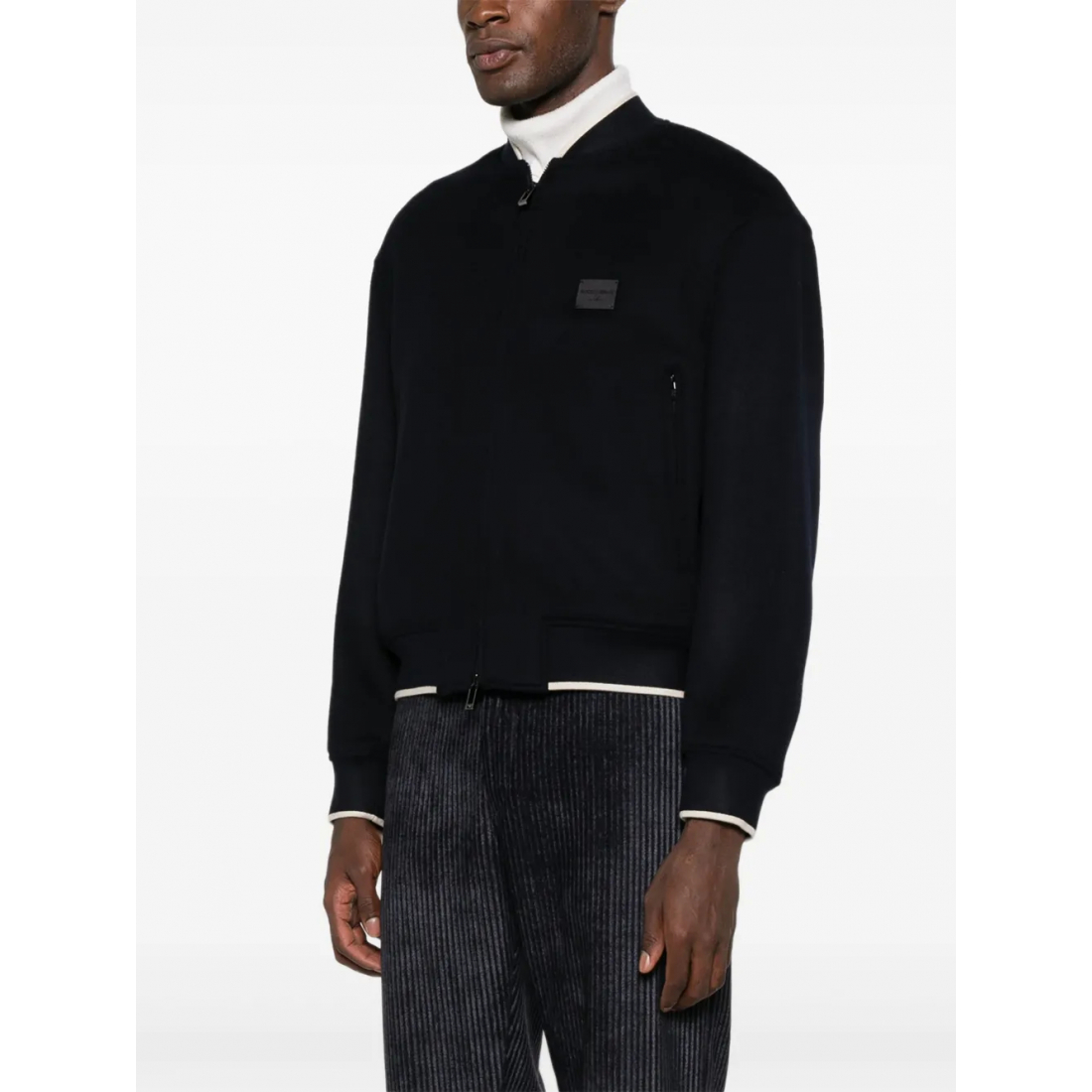 Men's 'Logo-Patch' Bomber Jacket