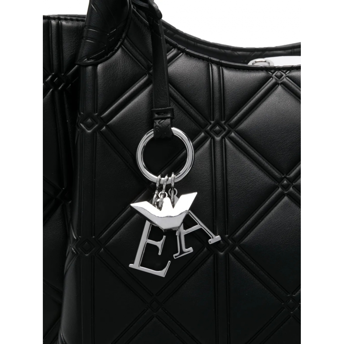 'Quilted Logo-Charm' Tote Handtasche für Damen