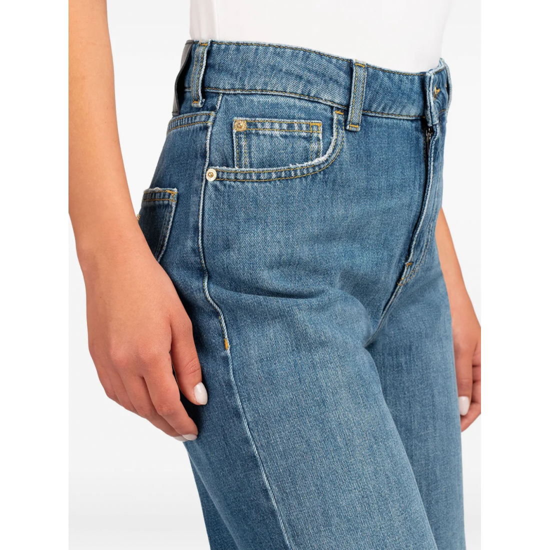 Women's 'Logo-Plaque' Jeans