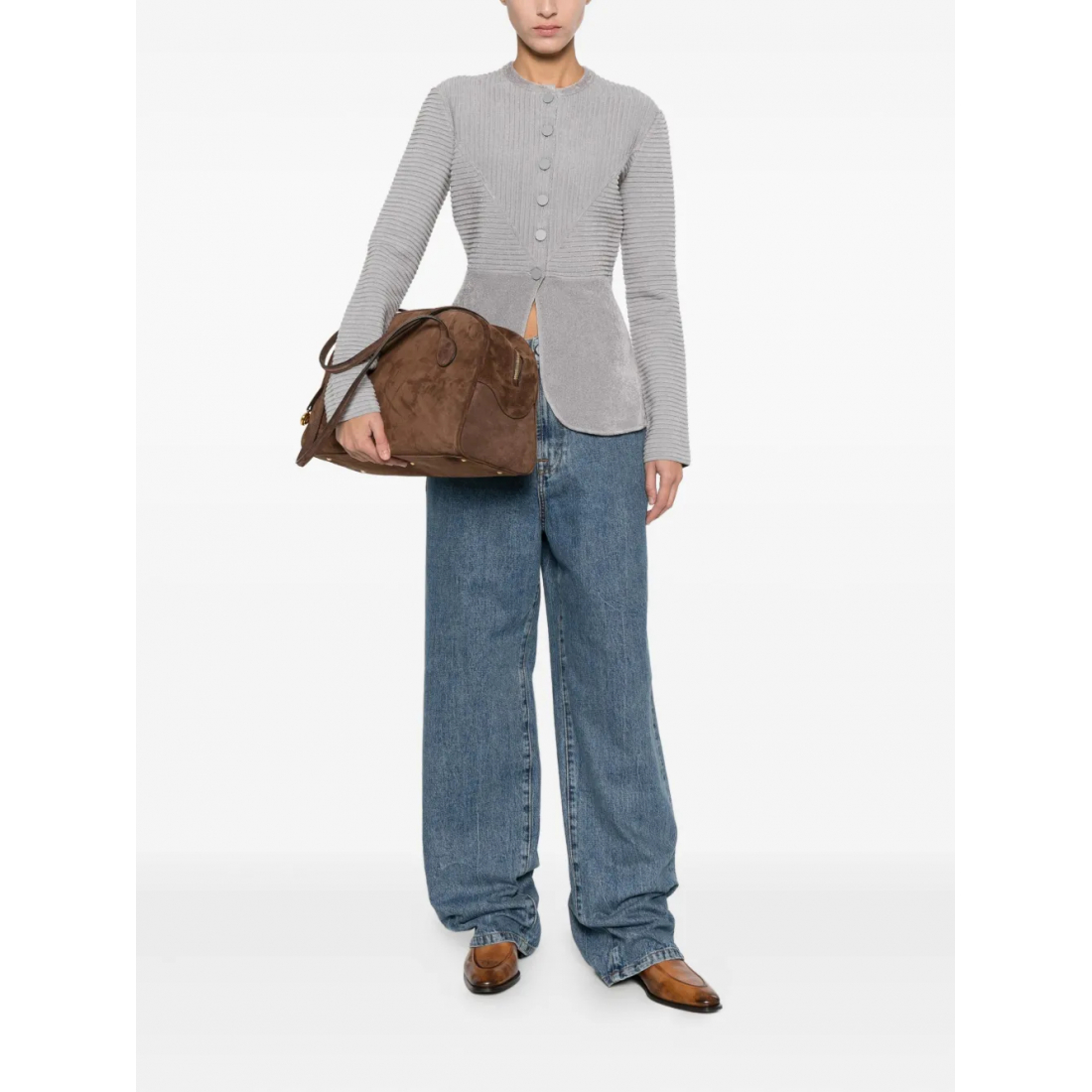 Veste 'Buttoned Textured' pour Femmes