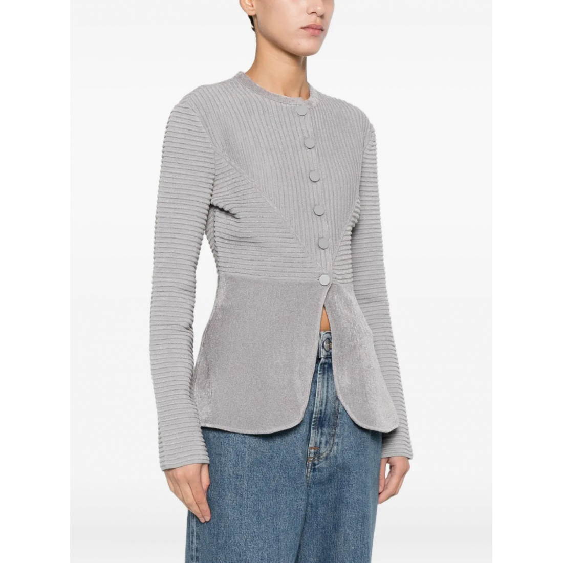 Veste 'Buttoned Textured' pour Femmes