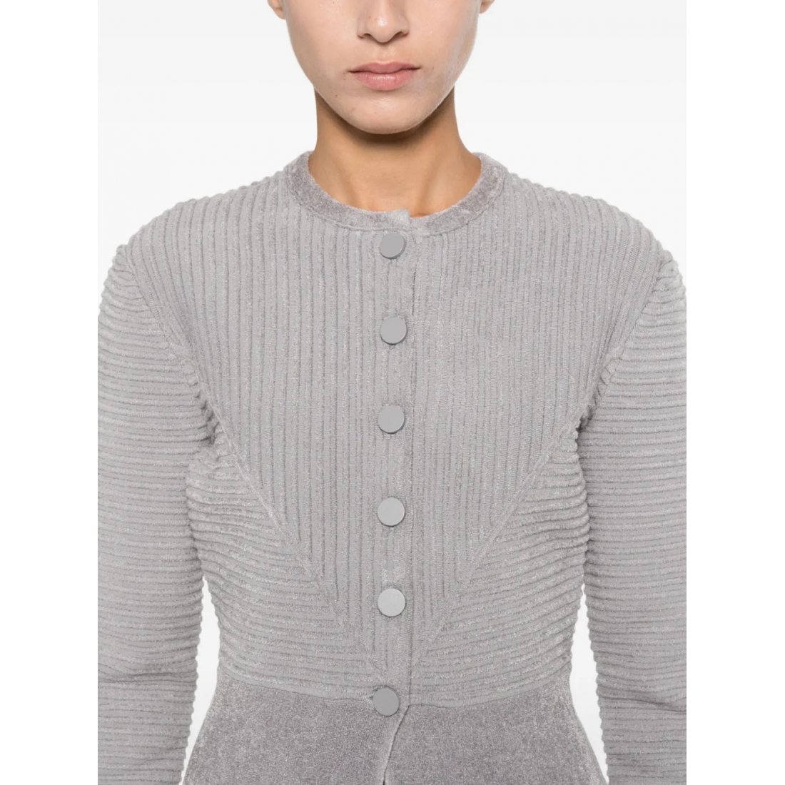 Veste 'Buttoned Textured' pour Femmes