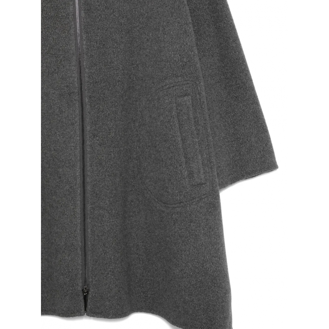 'Zip-Up' Mantel für Damen