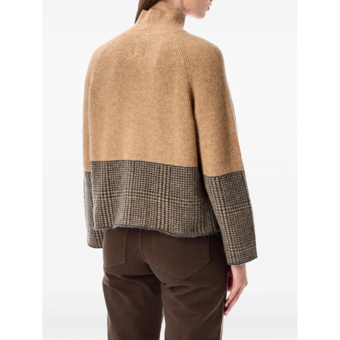 Pull à col roulé 'Check Knitwear' pour Femmes