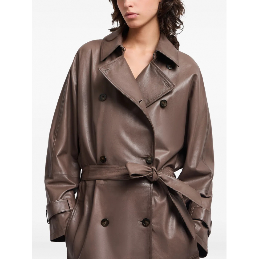 'Double-Breasted Belted' Trenchcoat für Damen