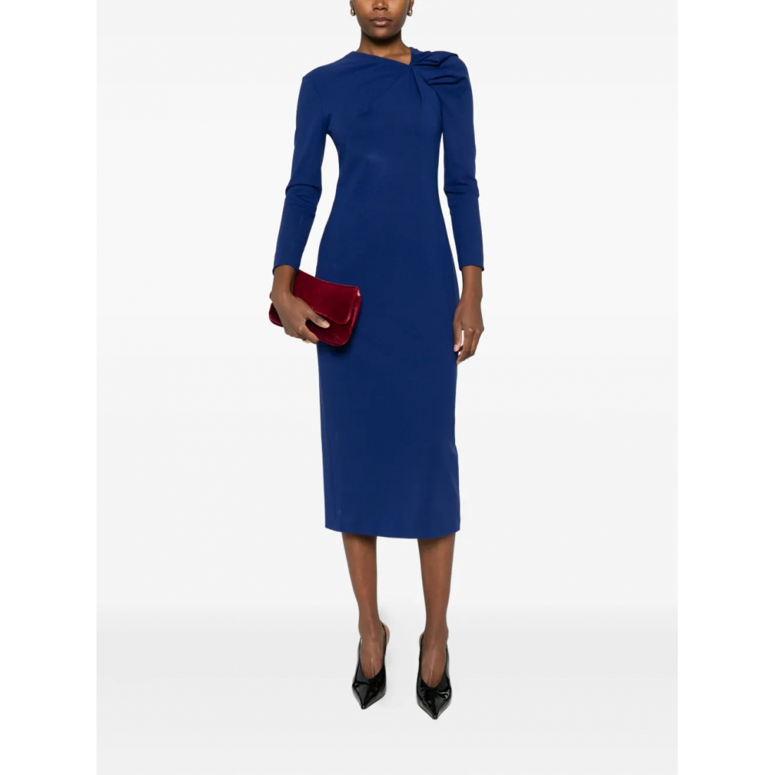 Robe à manches longues 'Knot-Detail' pour Femmes