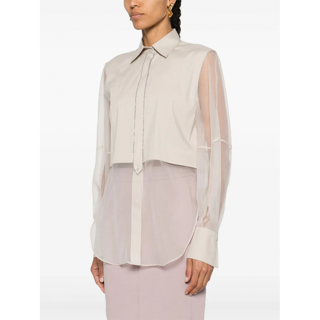 Chemise 'Monili-Chain Panelled' pour Femmes