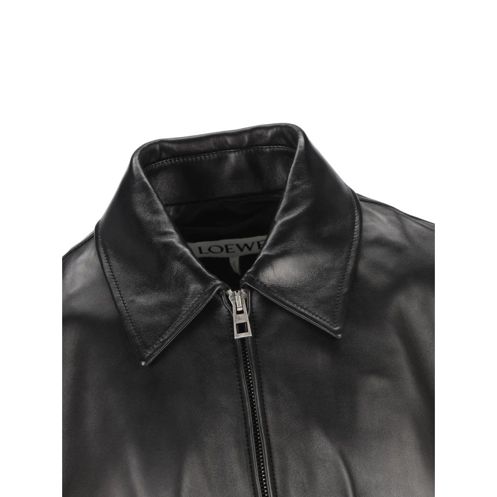 Veste en cuir 'Belted' pour Hommes