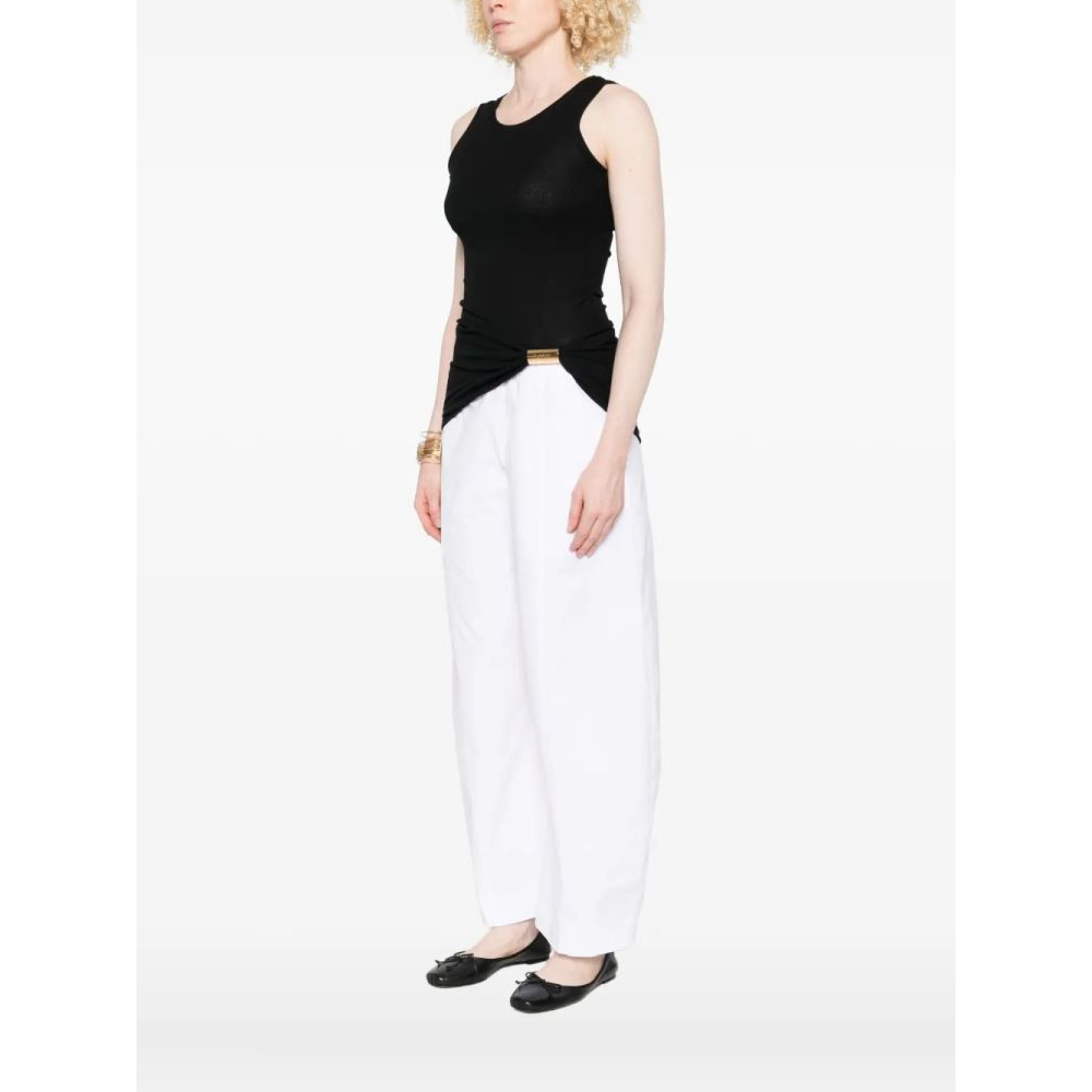 Haut sans manches 'Ribbed Clasp-Detail' pour Femmes