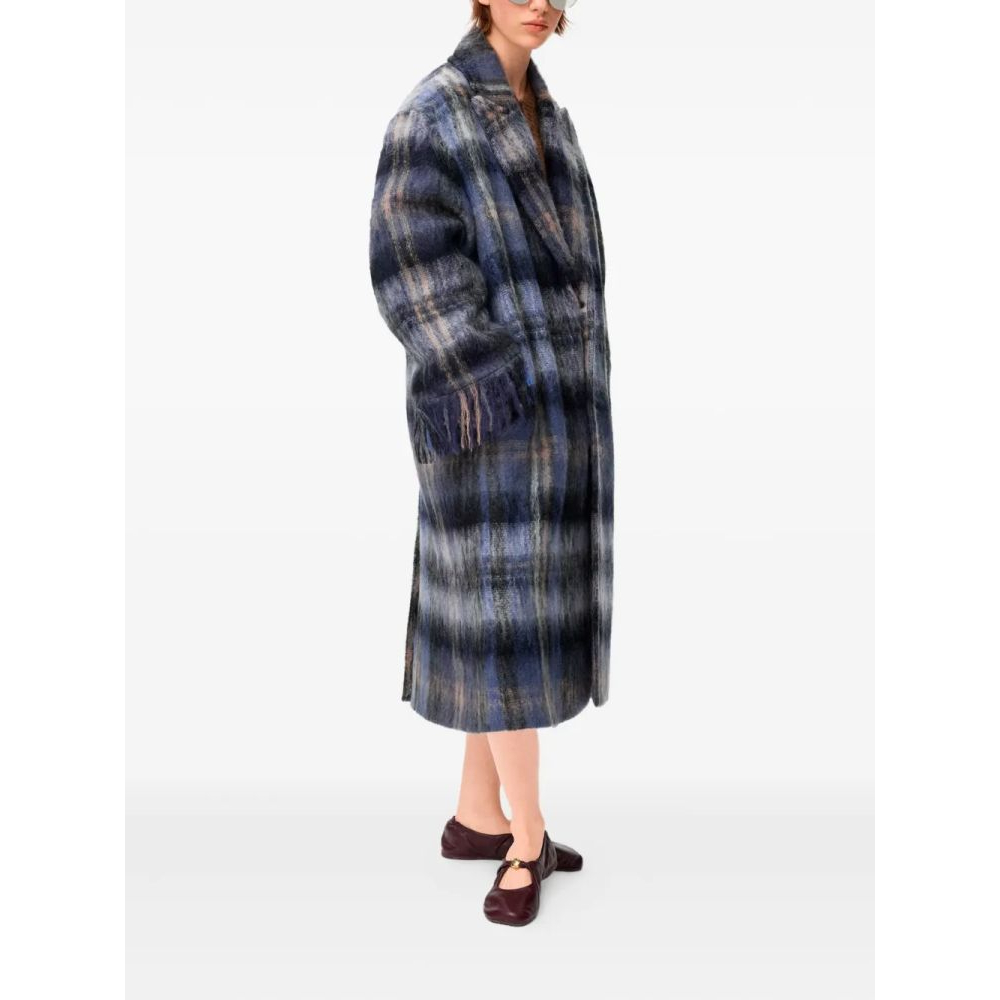 Manteau 'Plaid Fringed' pour Femmes