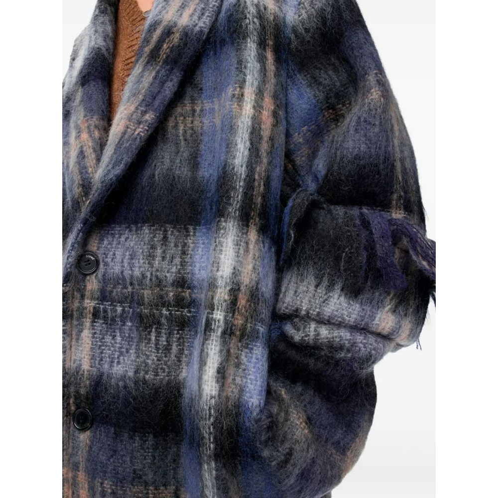 Manteau 'Plaid Fringed' pour Femmes