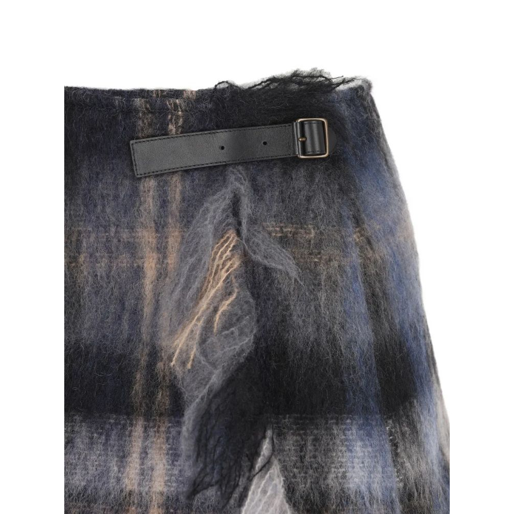 Women's 'Plaid Buckle-Detailing' Mini Skirt