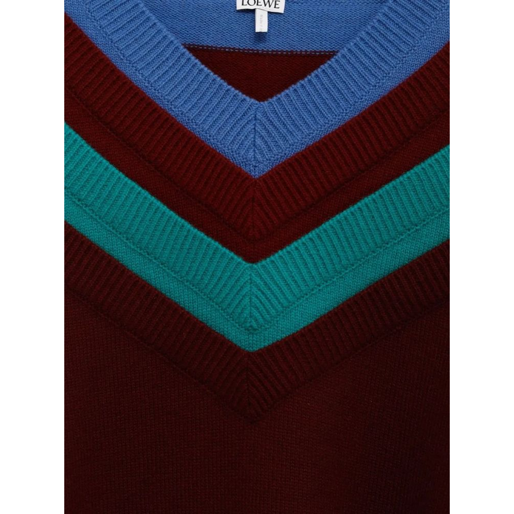 Pull 'V-Neck Striped' pour Femmes