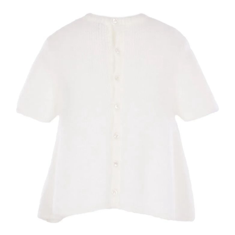 Pull à manches courtes 'Embroidered' pour Femmes