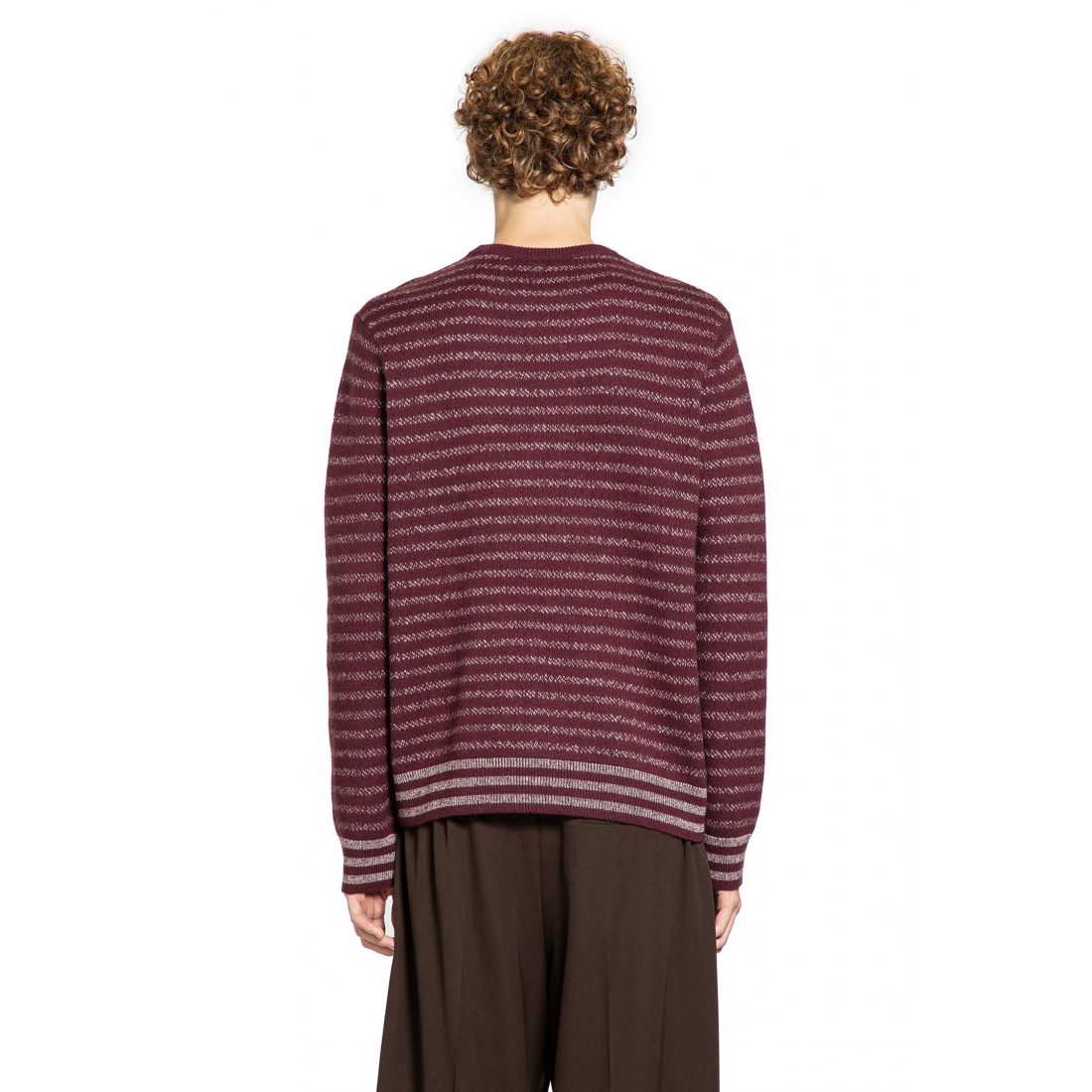 Men's 'Striped Logo-Embroidered' Sweater