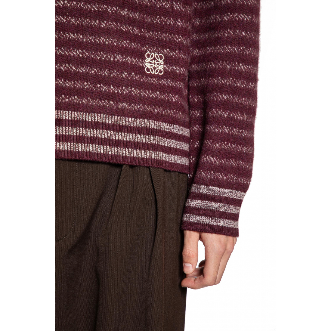 Men's 'Striped Logo-Embroidered' Sweater