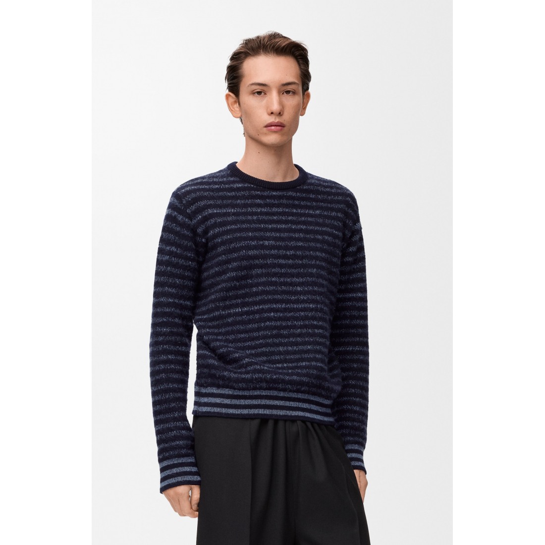Pull 'Striped Logo-Embroidered' pour Hommes
