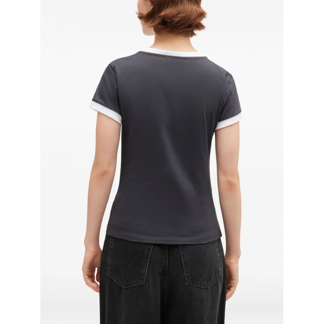 Women's 'Teddy-Print Ringer' T-Shirt