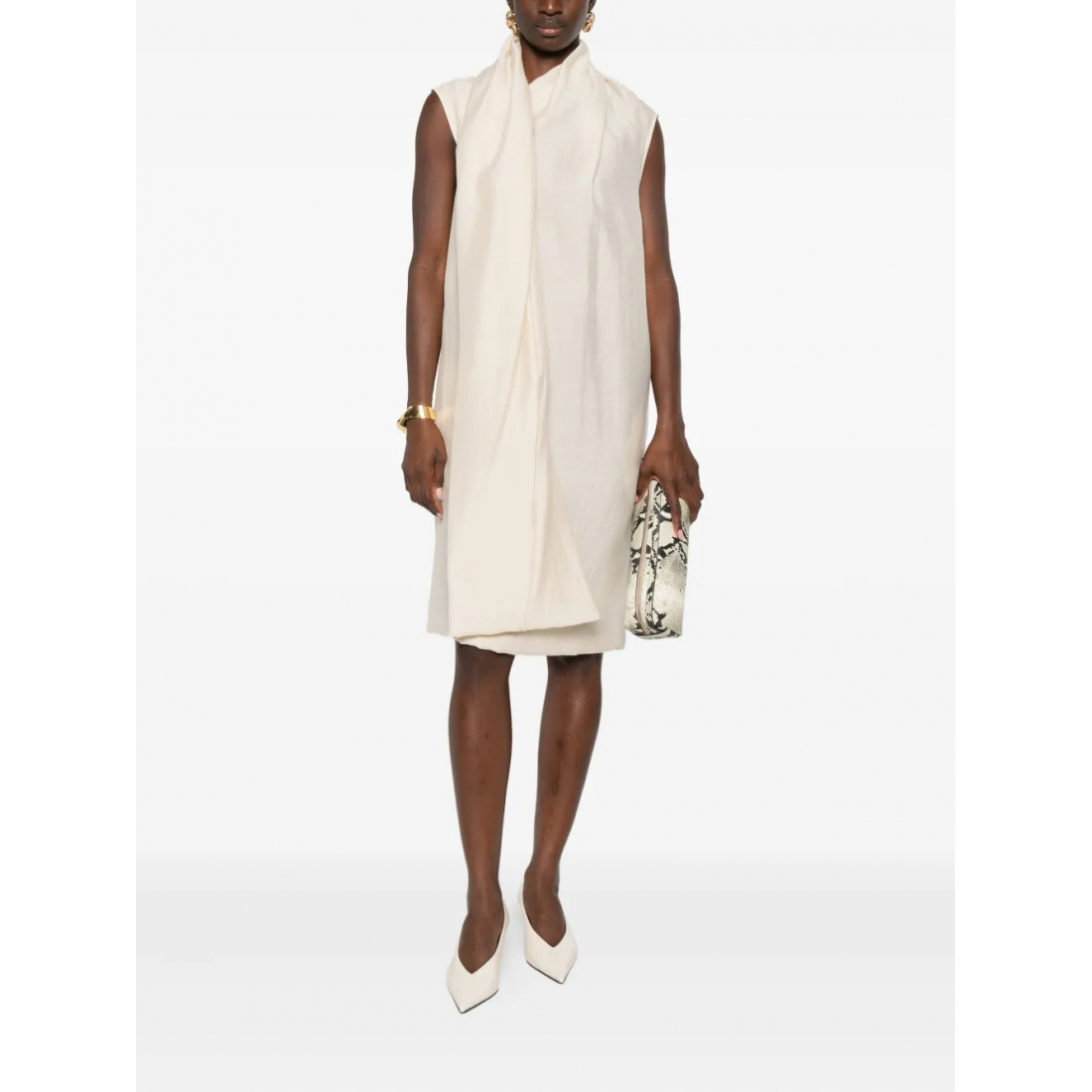 Robe mini 'Attached-Scarf' pour Femmes