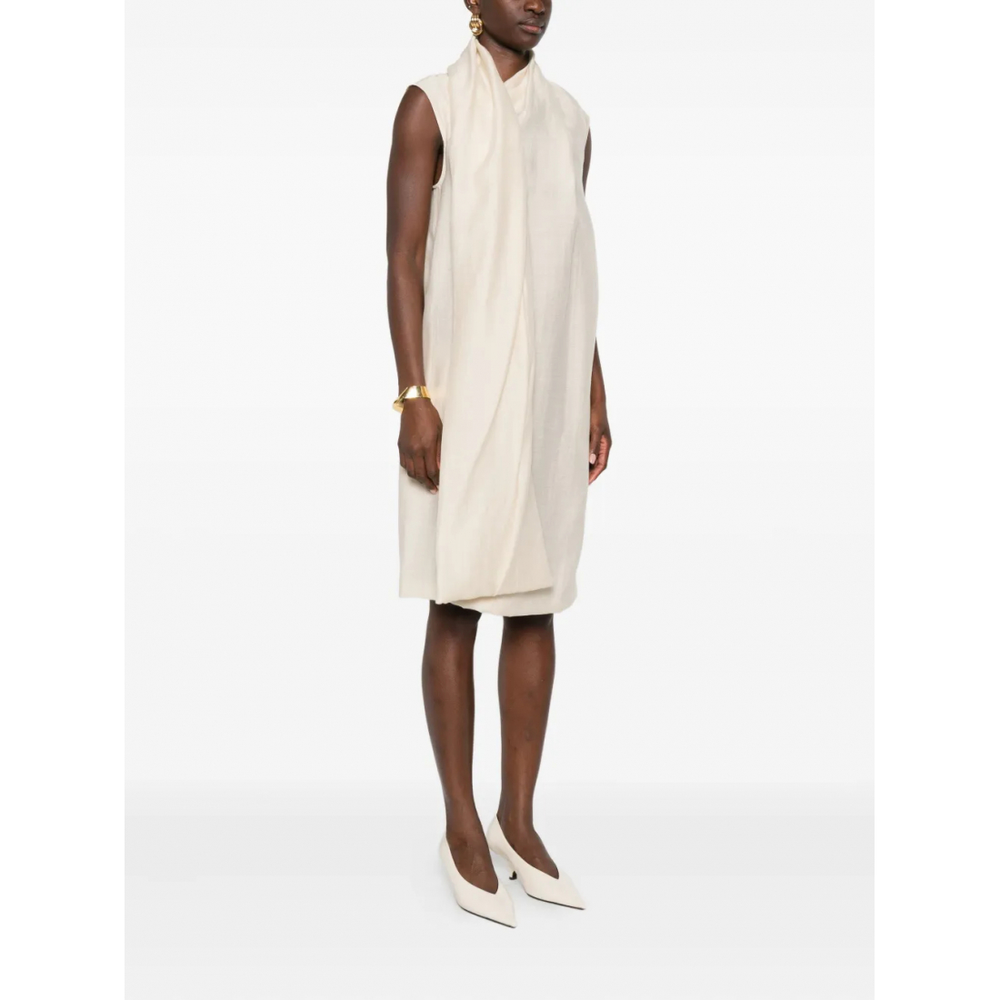 Robe mini 'Attached-Scarf' pour Femmes