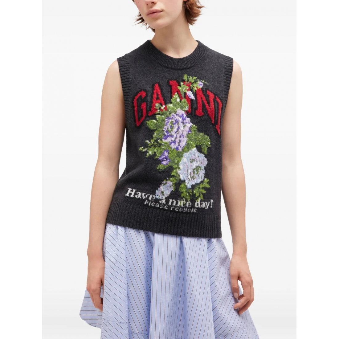 Gilet 'Floral-Logo' pour Femmes