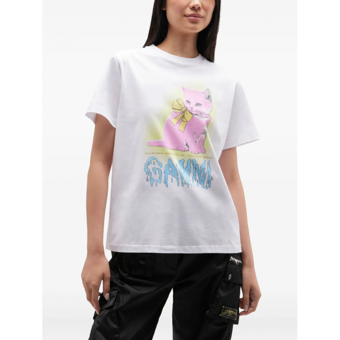 T-shirt 'Kitty Cat-Bow' pour Femmes