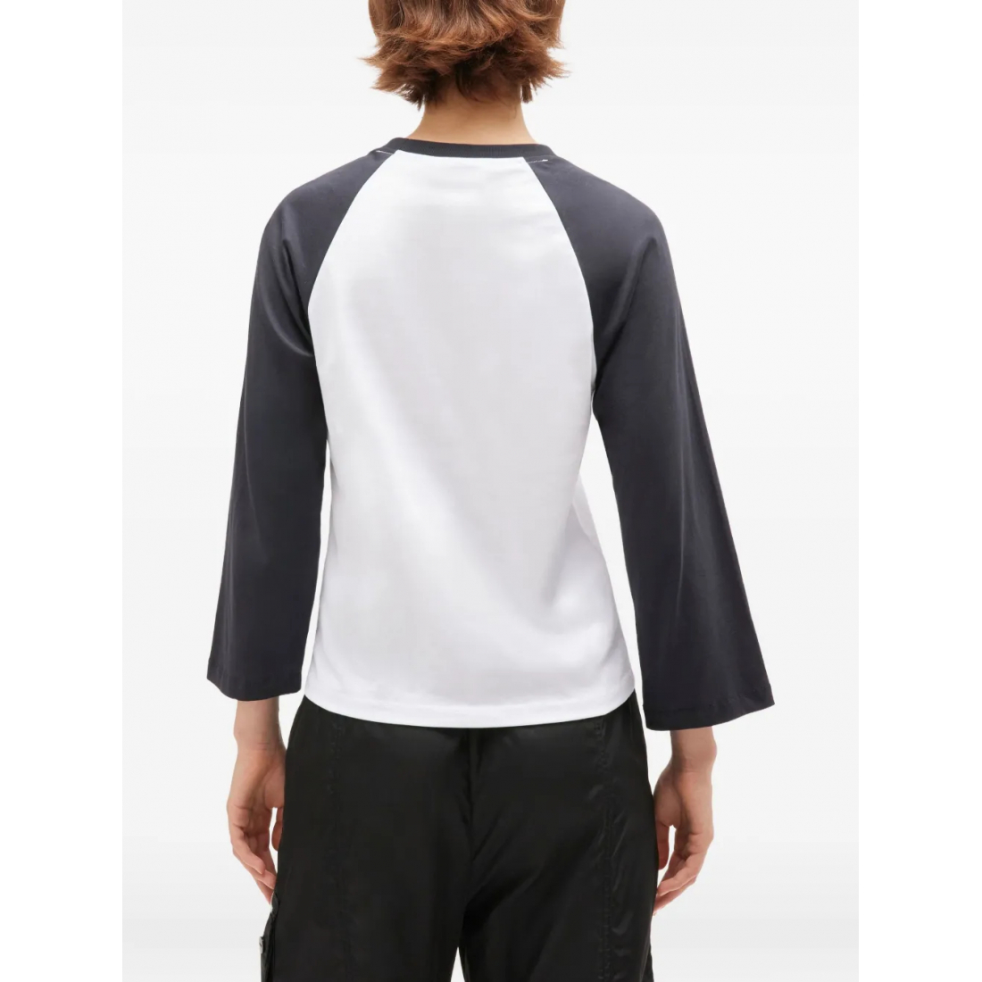 T-Shirt manches longues 'Kitty-Print Baseball' pour Femmes