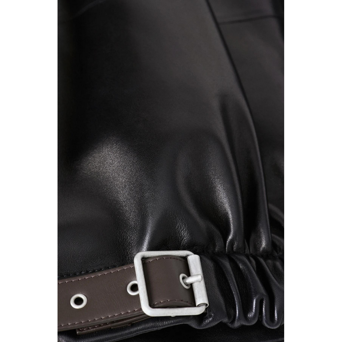 Veste en cuir 'Belted' pour Hommes