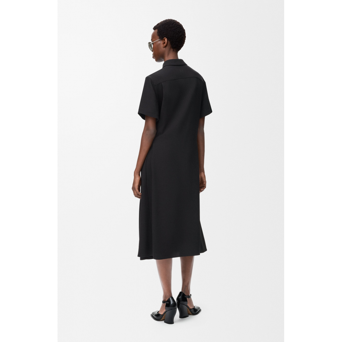 Robe Midi 'Belted Buckle' pour Femmes